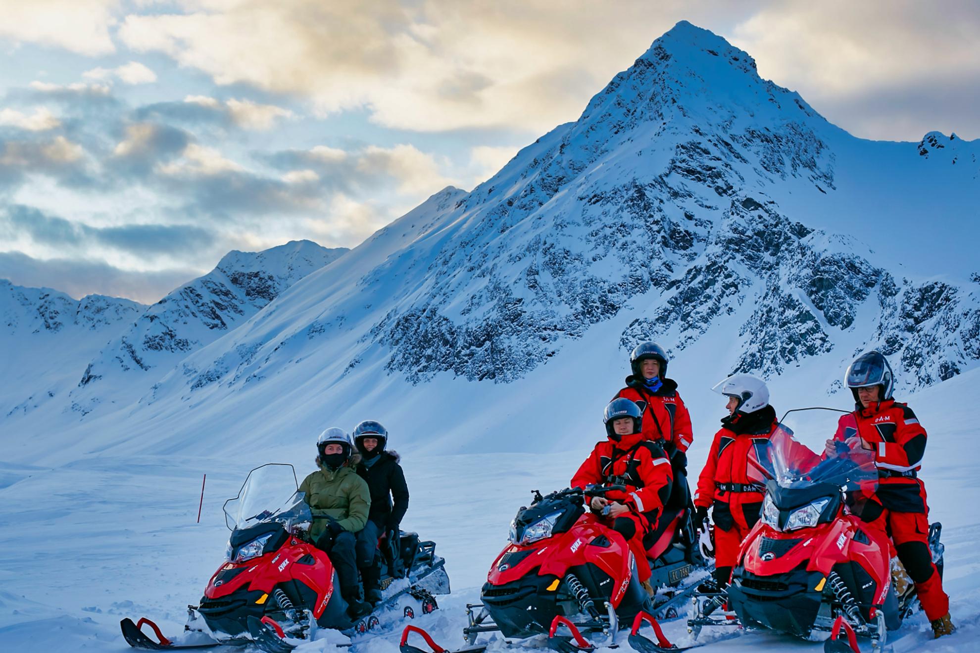 From Tromsø: Lyngen Alps Guided Snowmobile Tour with Lunch-main